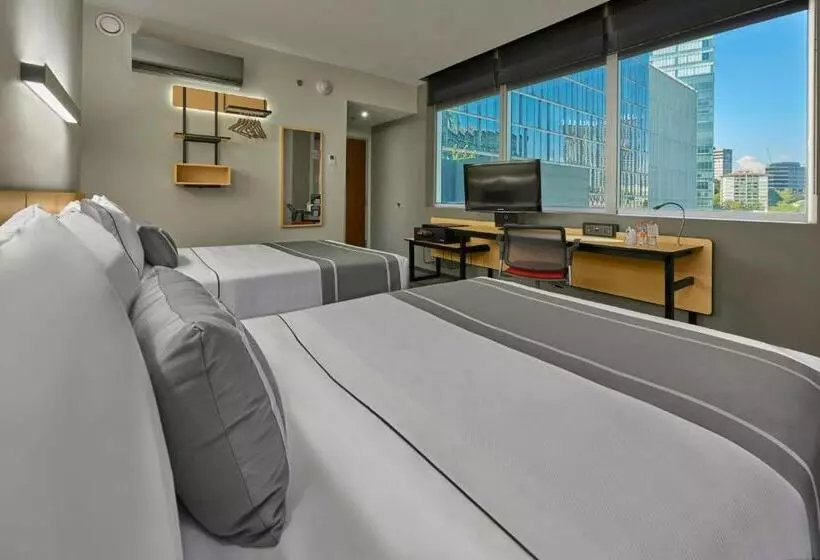 ２ダブルベッドのスタンダードルーム, City Express Plus by Marriott Ciudad de México Santa Fe