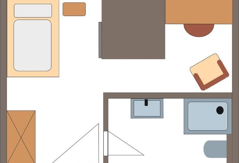 غرفة قياسية فردية, Sonne 1806   Hotel Am Campus Dornbirn