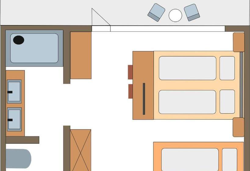 غرفة سوبيريور ثلاثية, Sonne 1806   Hotel Am Campus Dornbirn