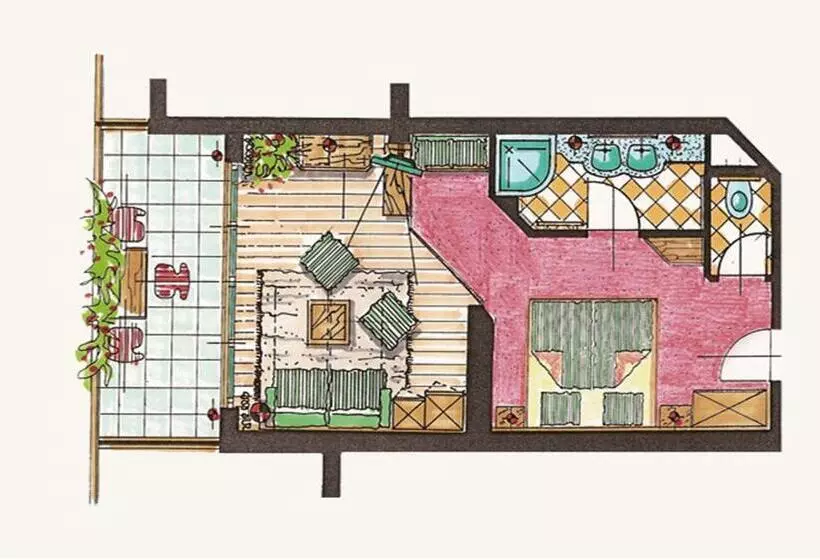 スイート, Naturhotel Outside