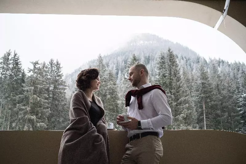 キングサイズベッドのスタンダードルーム, Alpengold Hotel Davos
