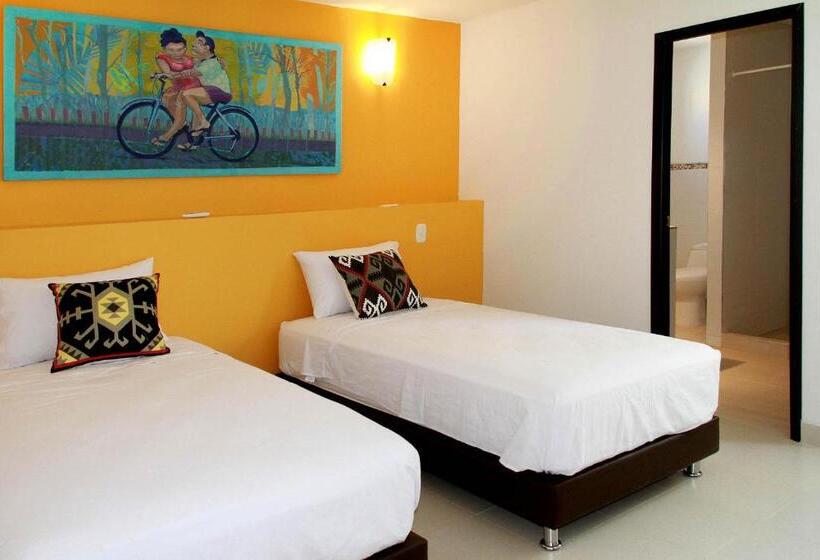 חדר דלוקס, La Guaca Hostel Santa Marta