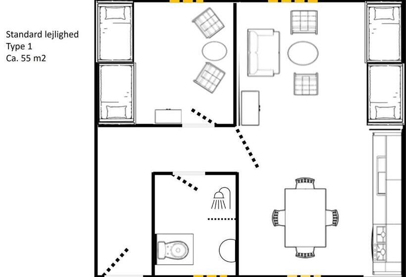 דירת שני חדרים, Sostrup Slot