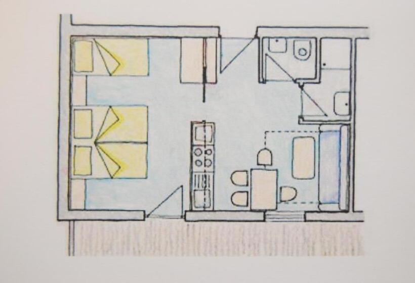 １ベッドルームのスーペリアアパートメント, Pension Kirchplatz