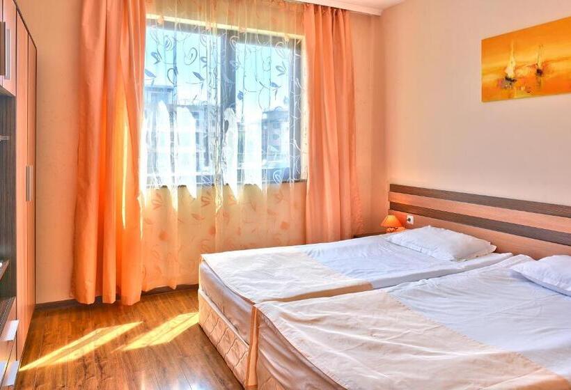 Апартаменты 1 Спальня с Балконом Вид на Бассейн, Topola Skies Resort & Aquapark