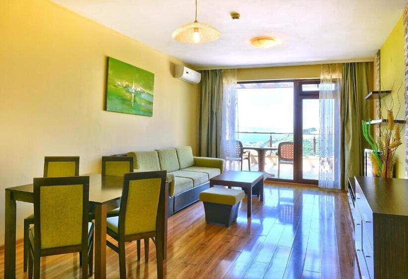 Апартаменты 1 Спальня Вид на Море с Балконом, Topola Skies Resort & Aquapark