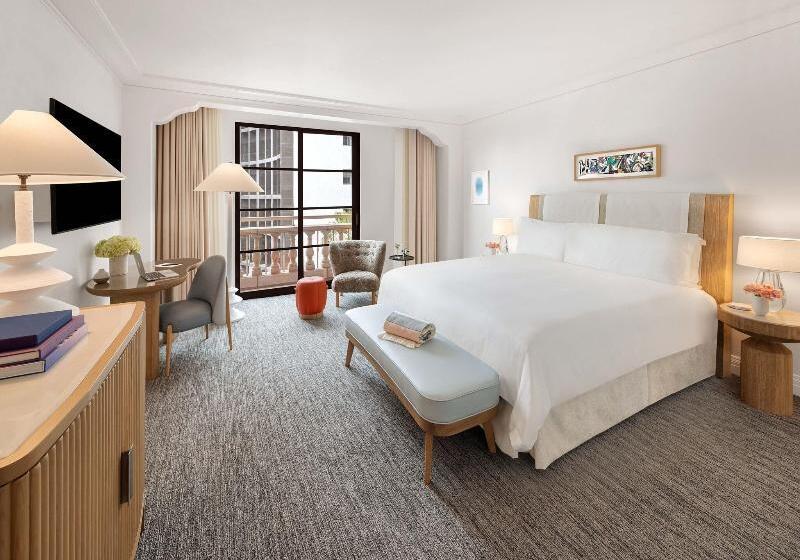 디럭스 룸 킹사이즈 침대, The Maybourne Beverly Hills, Maybourne Hotel Collection