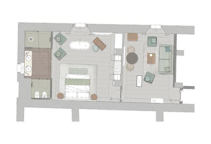 سوییت با چشمانداز باغ, Borgo Dei Conti Resort Relais & Chateaux