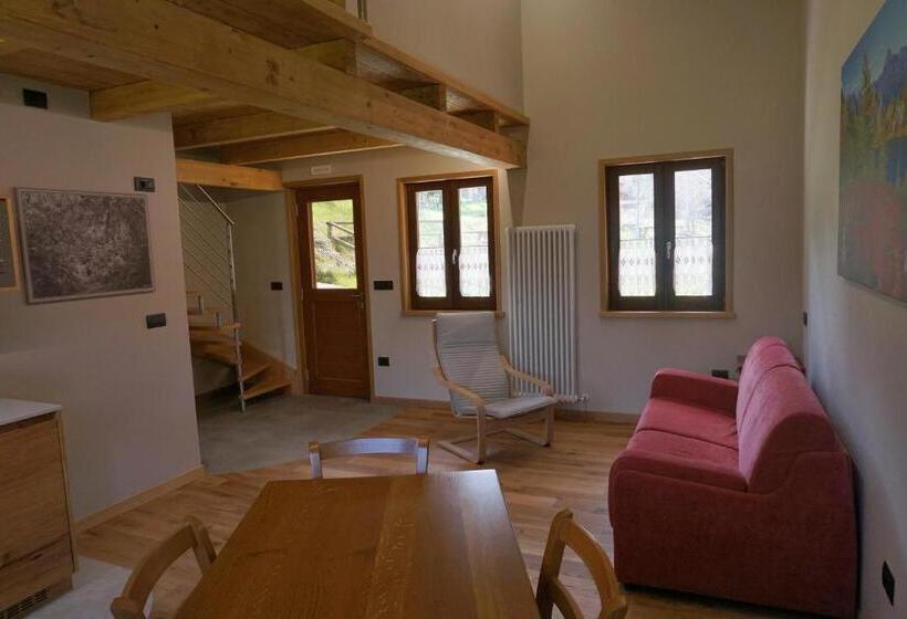 バルコニー付き1ベッドルームアパートメント, Pensione Albergo Diffuso Ceaglio Valle Maira