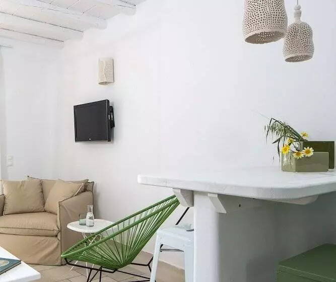 Villa 1 Makuuhuone, Villa Del Sol Mykonos