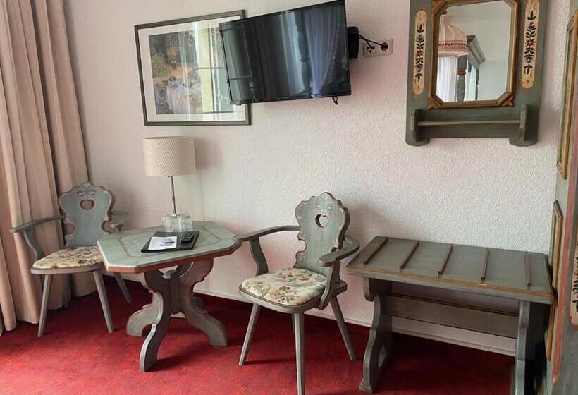 バルコニー付きスタンダードルーム, Das Muldenschlösschen   Gästehaus & Restaurant