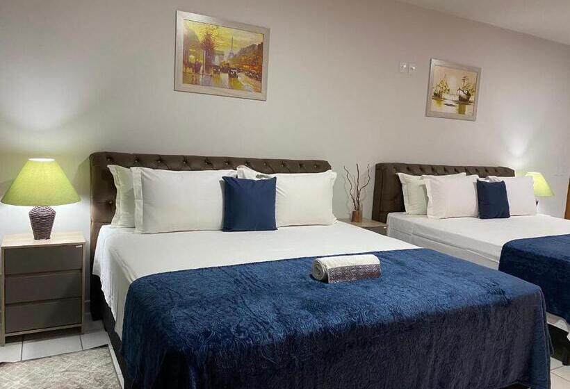 חדר דלוקס עם מיטת קינג, B & A Suites Inn Hotel   Quarto Luxo Safira