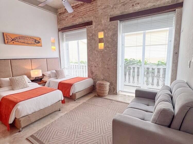 דירת דלוקס 2 חדרי שינה, Casa Claver Loft Boutique