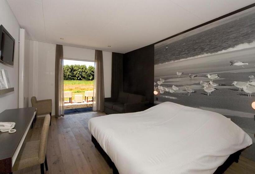 غرفة ديلوكس مزودة بتراس, Fletcher Landgoedhotel Renesse