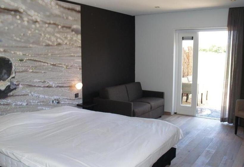 غرفة ديلوكس مزودة بتراس, Fletcher Landgoedhotel Renesse