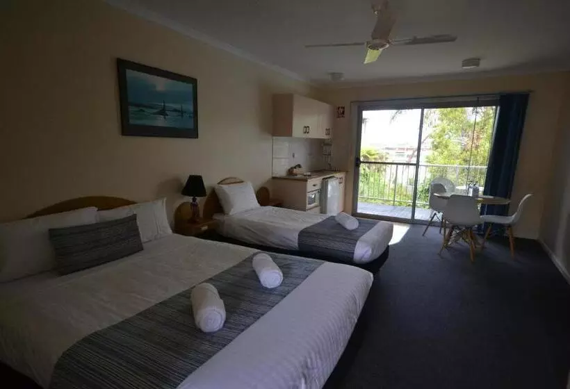 プールの見えるデラックスルーム, South Seas Motel