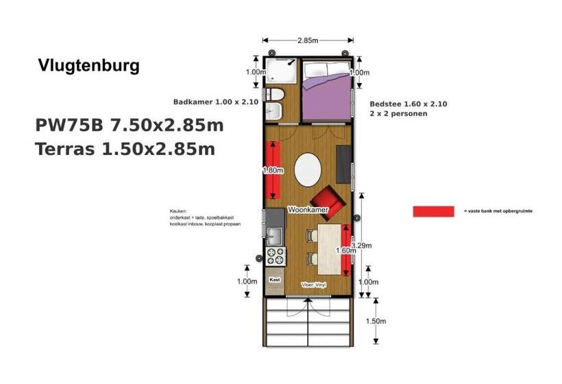 דירת חדר, Pipowagen Op Het Strand