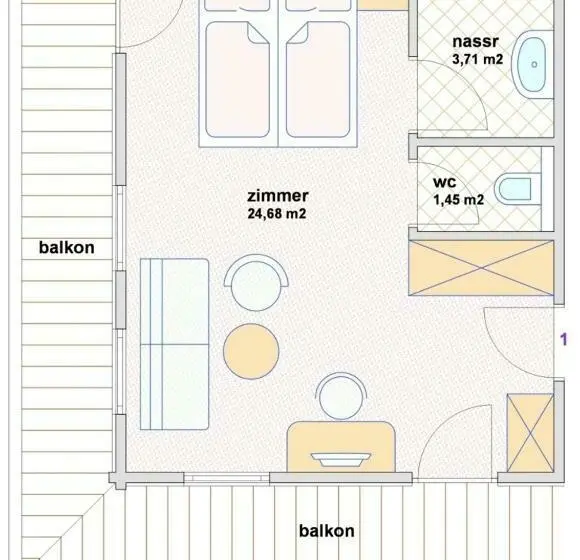 اتاق راحتی, Appartement Hotel Garni Matthäuserhof