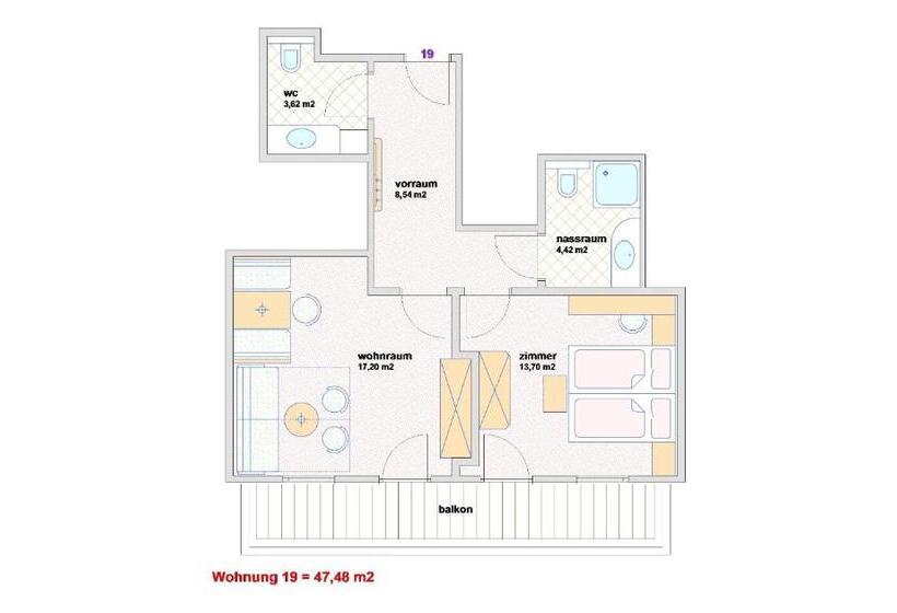 חדר סטודיו סטנדרד, Appartement Hotel Garni Matthäuserhof