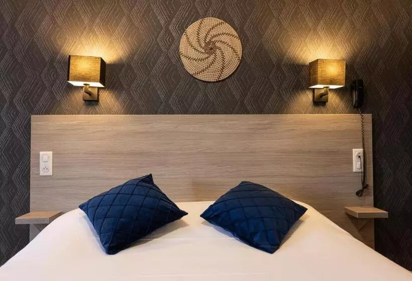 キングサイズベッドのスーペリアルーム, Logis Hôtel Pontet Hostellerie Maleville