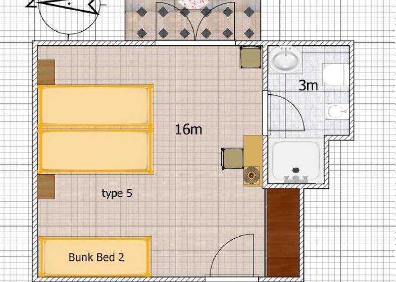 اتاق استاندارد چهارنفره با چشم‌انداز جانبی دریا, La Brezza Frontemare