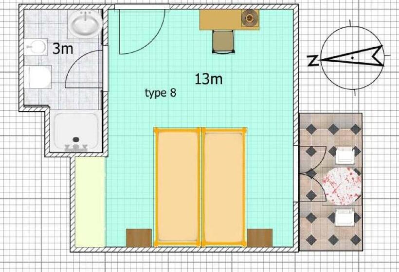 اتاق استاندارد با بالکن و چشم‌انداز دریا, La Brezza Frontemare