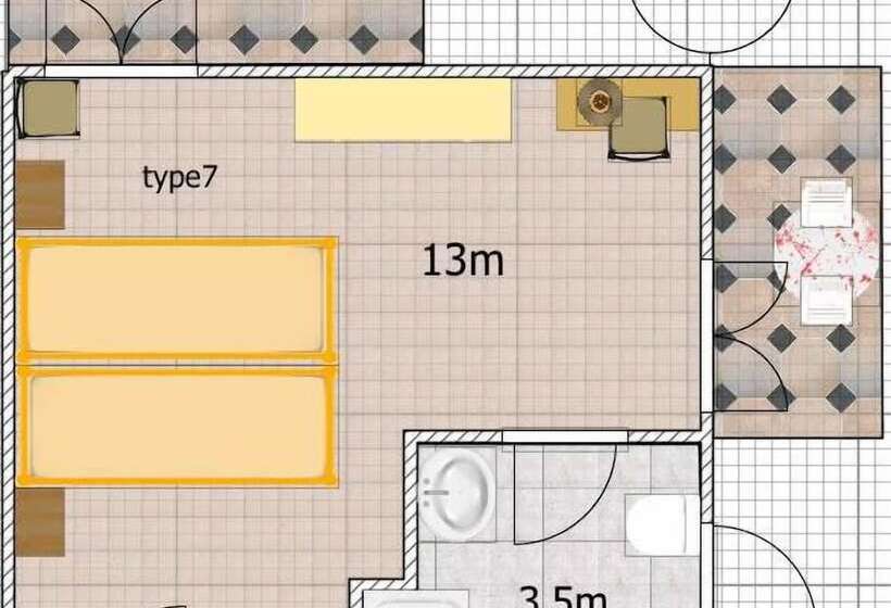 اتاق استاندارد با بالکن و چشم‌انداز دریا, La Brezza Frontemare