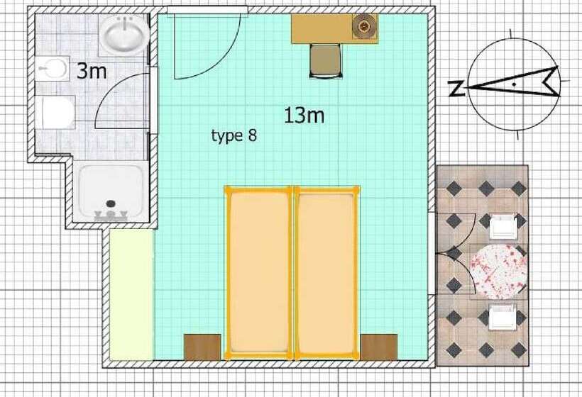 اتاق استاندارد با بالکن و چشم‌انداز دریا, La Brezza Frontemare