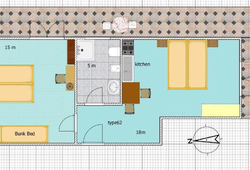 آپارتمان 2 خوابه با چشم‌انداز دریا, La Brezza Frontemare