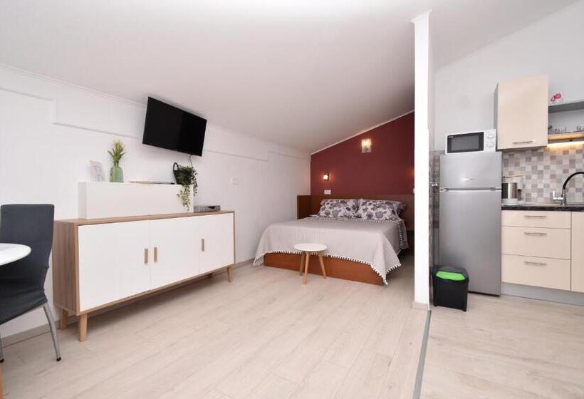 带海景的标准工作室, Villa Rosa