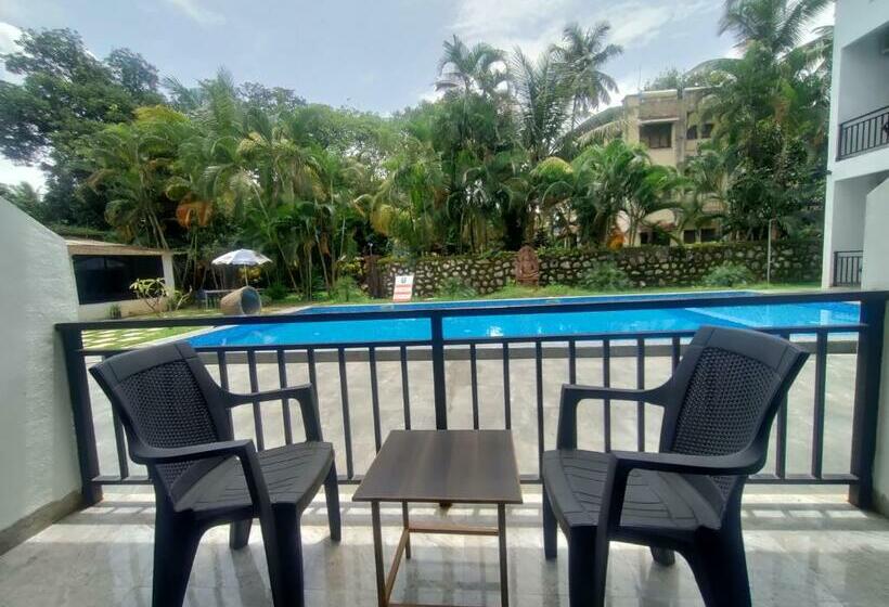 带大床的标准间, Opulence Beach Resort Kihim Alibaug