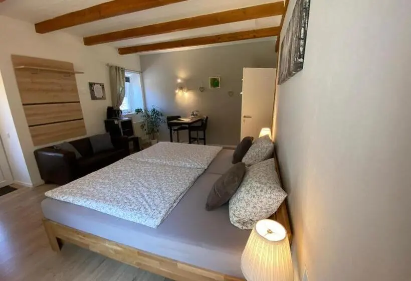 スタンダードルーム, Großes Doppelzimmer Mit Eigenem Bad Und Kühlschrank, Frisch Saniert