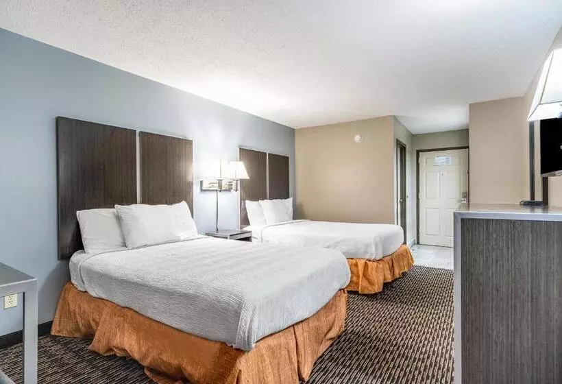２ダブルベッドのスタンダードルーム, Americas Best Value Inn Chattanooga N