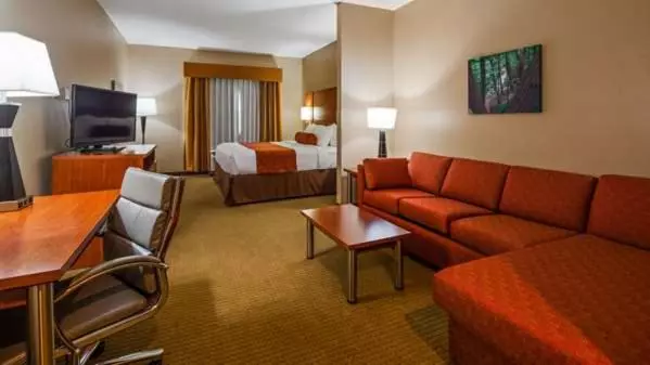 キングサイズベッドのスイートルーム, Best Western Plus Finger Lakes Inn & Suites