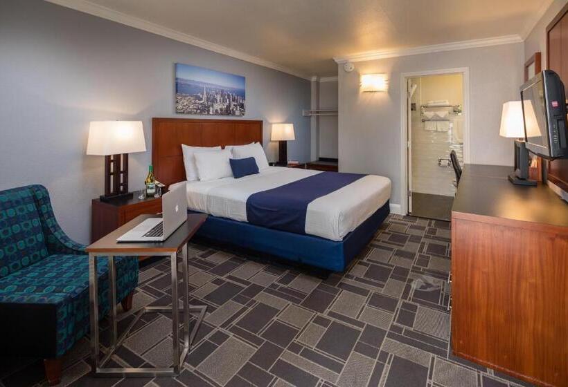 Quarto Estandar Individual para Deficientes Físicos, Bay Bridge Inn San Francisco