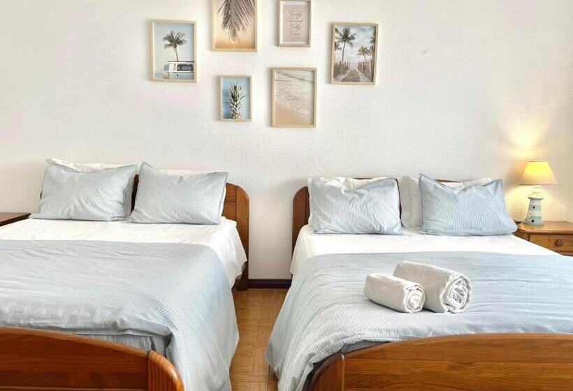 غرفة قياسية رباعية مطلة على البحر, Colina Do Elétrico