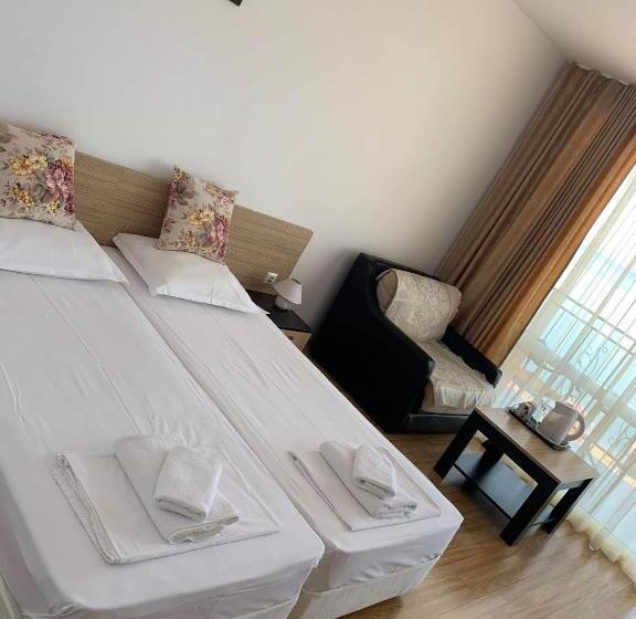 غرفة قياسية مطلّة علي البحر, Villa Lazuren Bryag