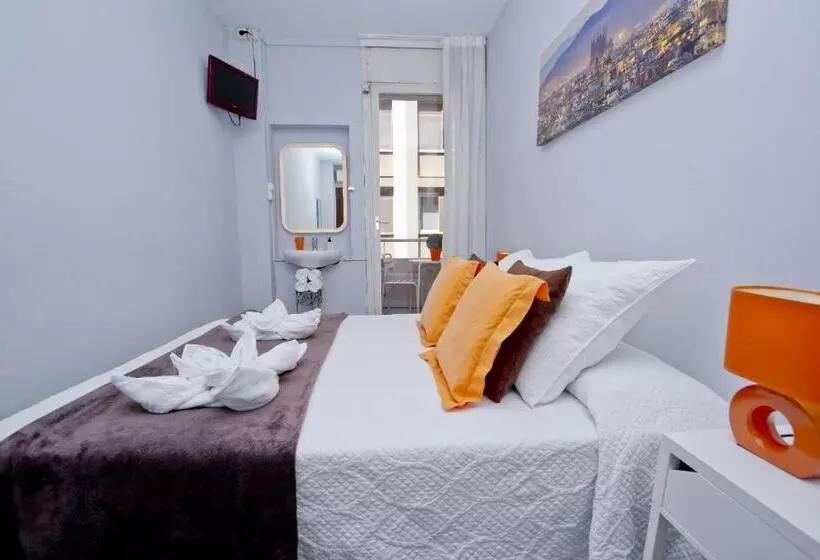 Standard-huone Jaettu Kylpyhuone, Barcelona City Seven Hostal