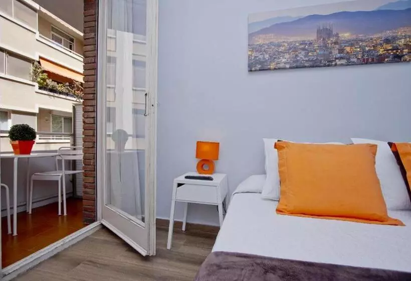 Standard-huone Jaettu Kylpyhuone, Barcelona City Seven Hostal