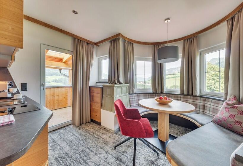 标准间带山景, Apparthotel Talhof, Restaurant, Pool Und Spa