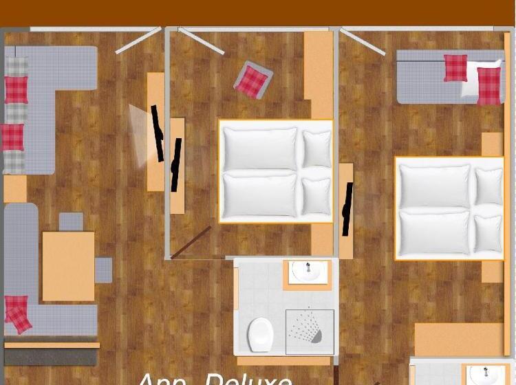 １ベッドルームのデラックスアパートメント, Sonnenhof Walchsee