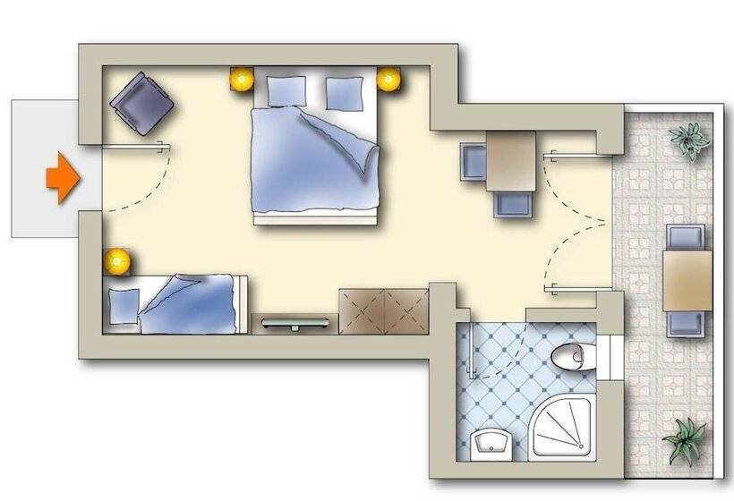 חדר קומפורט, Central Hotel & Apart Mit Landhaus Central