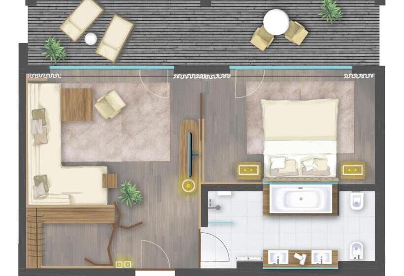 １ベッドルームプレミアムアパートメント, Elisabethhotel Premium Private Retreat  Adults Only