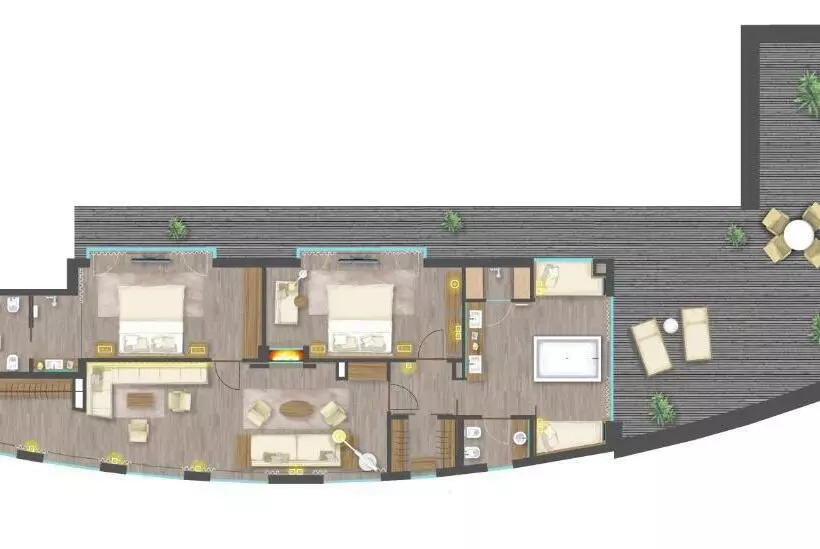 Ullakkosviitti, Elisabethhotel Premium Private Retreat Adults Only
