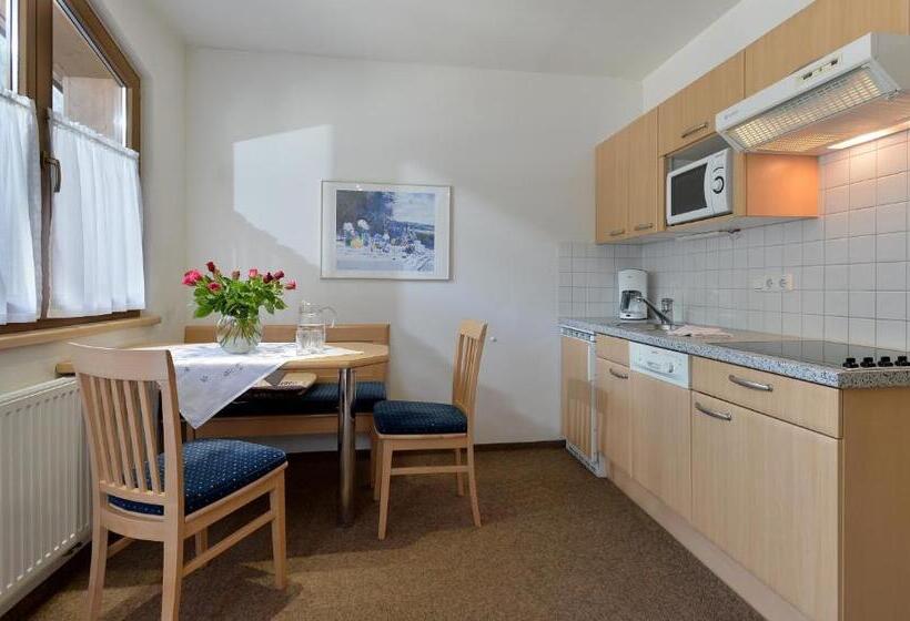 آپارتمان 2 خوابه با بالکن, Garni Jennewein