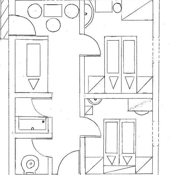 발코니가 있는 4인용 스탠다드 룸, Tenne