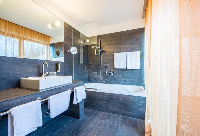 小型套房带阳台, Alphotel Stocker Alpine Wellness