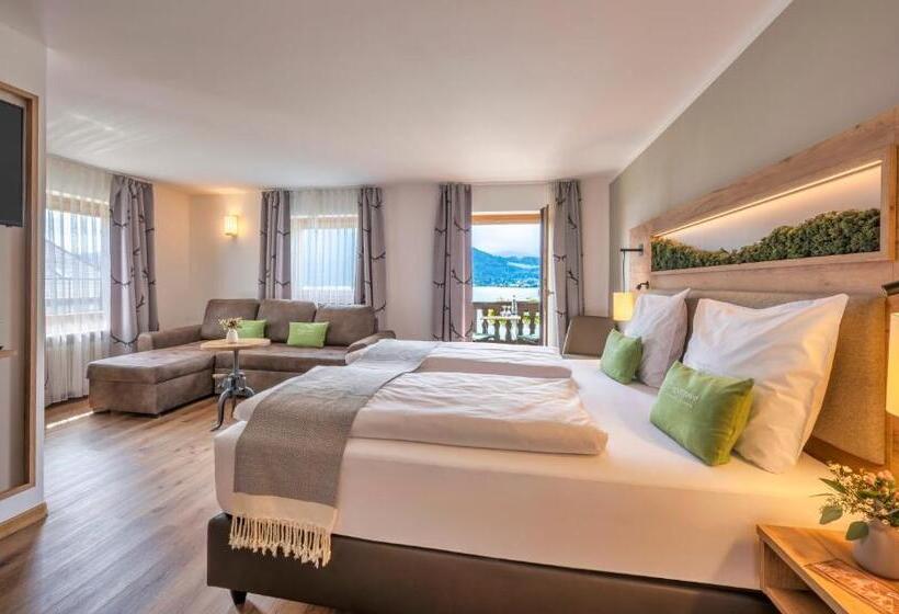 Quarto Superior com Sacada, Seehotel Zur Post