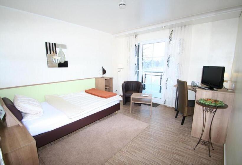 带阳台的标准单人间, Landhotel Zum Hasen Hein