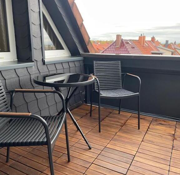 اتاق استاندارد با تراس, Und Restaurant Gartenstadt Erfurt